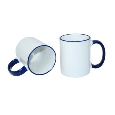 11oz Two-Tone Color Mug(Handle Only) Blue