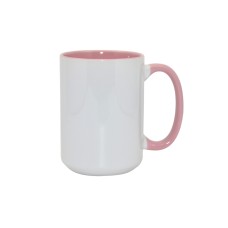 15oz Two-Tone Color Mug(Inside Only) Pink