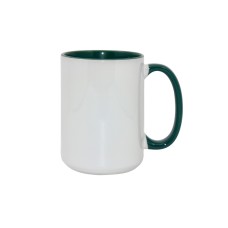 15oz Two-Tone Color Mug(Inside & Handle) Green