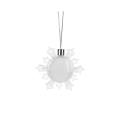 Plastic Ornament(Snowflake, φ8.5cm)