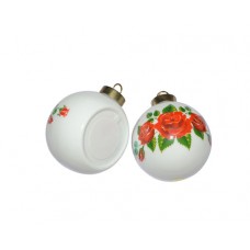 Ceramic Christmas Ball Ornament