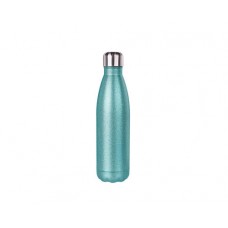 17oz/500ml Stainless Steel Cola Bottle(Glitter L.Blue)