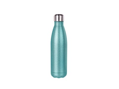 17oz/500ml Stainless Steel Cola Bottle(Glitter L.Blue)