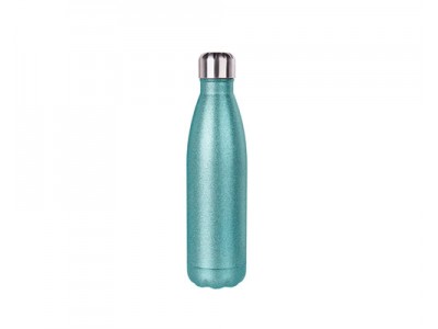 17oz/500ml Stainless Steel Cola Bottle(Glitter L.Blue)