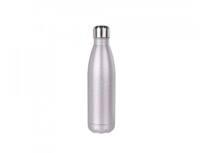 17oz/500ml Stainless Steel Cola Bottle(Glitter Silver)