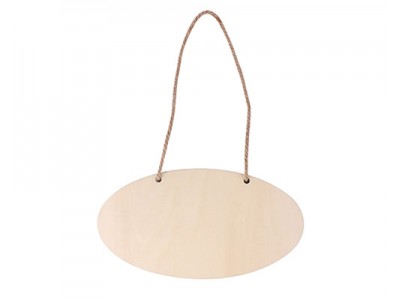 Door Hanger Oval(Plywood, 14*26cm)