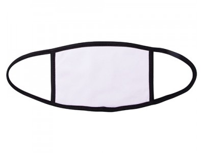 Sublimation Face Mask(Black Edge/Elastic Ear, Small)