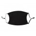 Full Cotton Face Mask with Filter(13*17.8cm, Black)