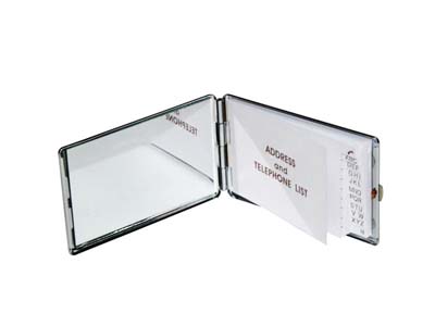 Compact Mirror(Rectangular w Notebook, 9.7*6.0cm)