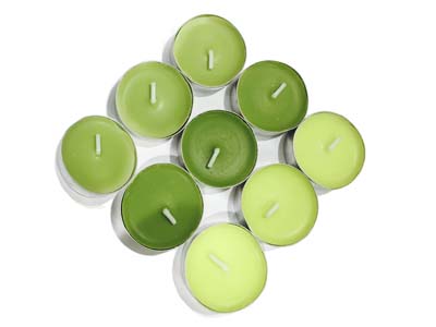 Aroma Tealight Candle-Gradient Green