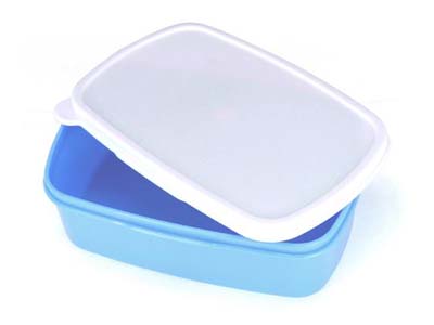 Plastic Lunch Box-Blue