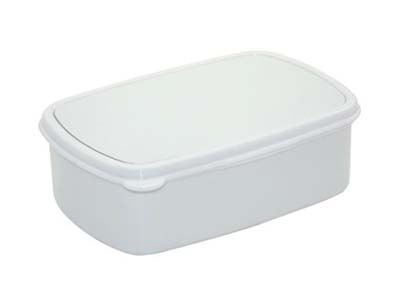 Plastic Lunch Box-White