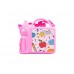 Plastic Handle Lunch Box-Pink