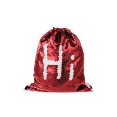 Drawstring Backpack(Sequin, Red/White)