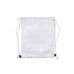 Drawstring Backpack(Sequin, White/Silver)