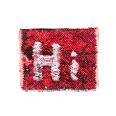 Makeup Bag(Sequin, Red/Silver)