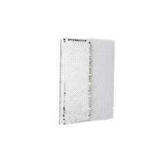 A5 Notebook(Flip Sequin, Silver/White)