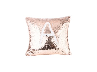 Pillow Cover(Flip Sequin, Champagne/White)