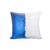 Pillow Cover(Flip Sequin, Dark Blue/White)