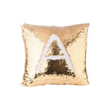 Pillow Cover(Flip Sequin, Gold/White)