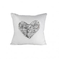 Pillow Cover(Flip Sequin, White/Silver)