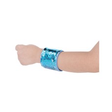 Bracelet(Sequin, Light Blue/White)