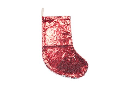 Christmas Stocking(Sequin, Red/Silver)