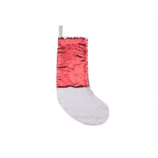 Christmas Stocking(Sequin, Red/White)