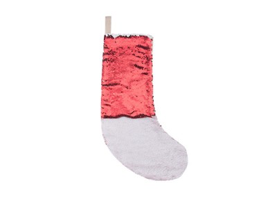 Christmas Stocking(Sequin, Red/White)