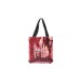 Tote Bag(Sequin & Linen, Red/Silver)