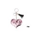 Sequin Keychain w  Short Tassel(Heart)