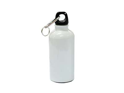 400ml Aluminium Water Bottle White