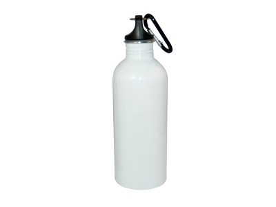 600ml Aluminium Water Bottle White