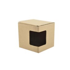 11oz Brown Cardboard Box with Window
