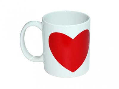 11oz Magic Color Change Mug(Heart Print)