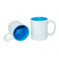 11oz Two-Tone Color Mug(Inside Only) Light Blue