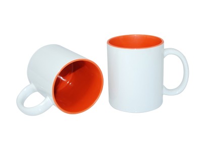 11oz Two-Tone Color Mug(Inside Only) Orange