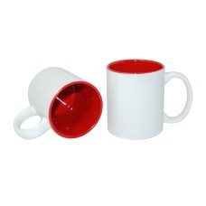 11oz Two-Tone Color Mug(Inside Only) Red
