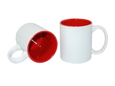 11oz Two-Tone Color Mug(Inside Only) Red