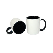 11oz Two-Tone Color Mug(Inside & Handle) Black