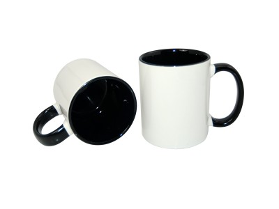 11oz Two-Tone Color Mug(Inside & Handle) Black