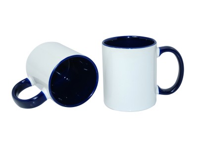 11oz Two-Tone Color Mug(Inside & Handle) Blue