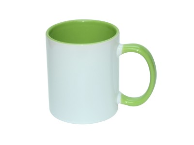 11oz Two-Tone Color Mug(Inside & Handle) Light Green