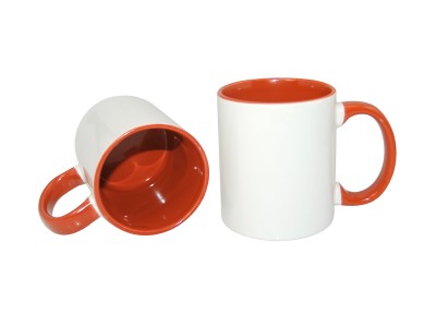 11oz Two-Tone Color Mug(Inside & Handle) Orange