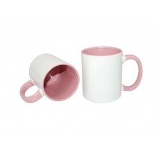 11oz Two-Tone Color Mug(Inside & Handle) Pink