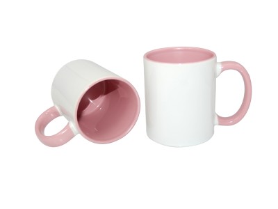 11oz Two-Tone Color Mug(Inside & Handle) Pink