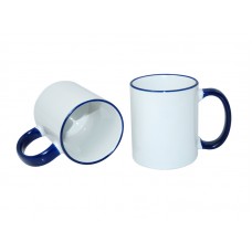 11oz Two-Tone Color Mug(Handle Only) Blue