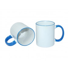 11oz Two-Tone Color Mug(Handle Only) Light Blue