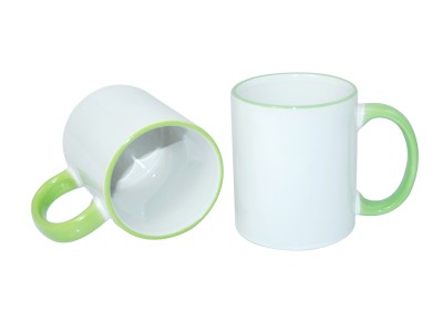 11oz Two-Tone Color Mug(Handle Only) Light Green