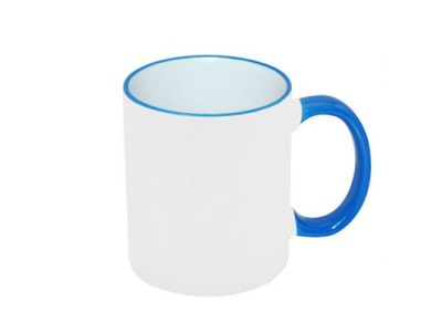 11oz Two-Tone Color Mug(Handle Only) Matt Light Blue